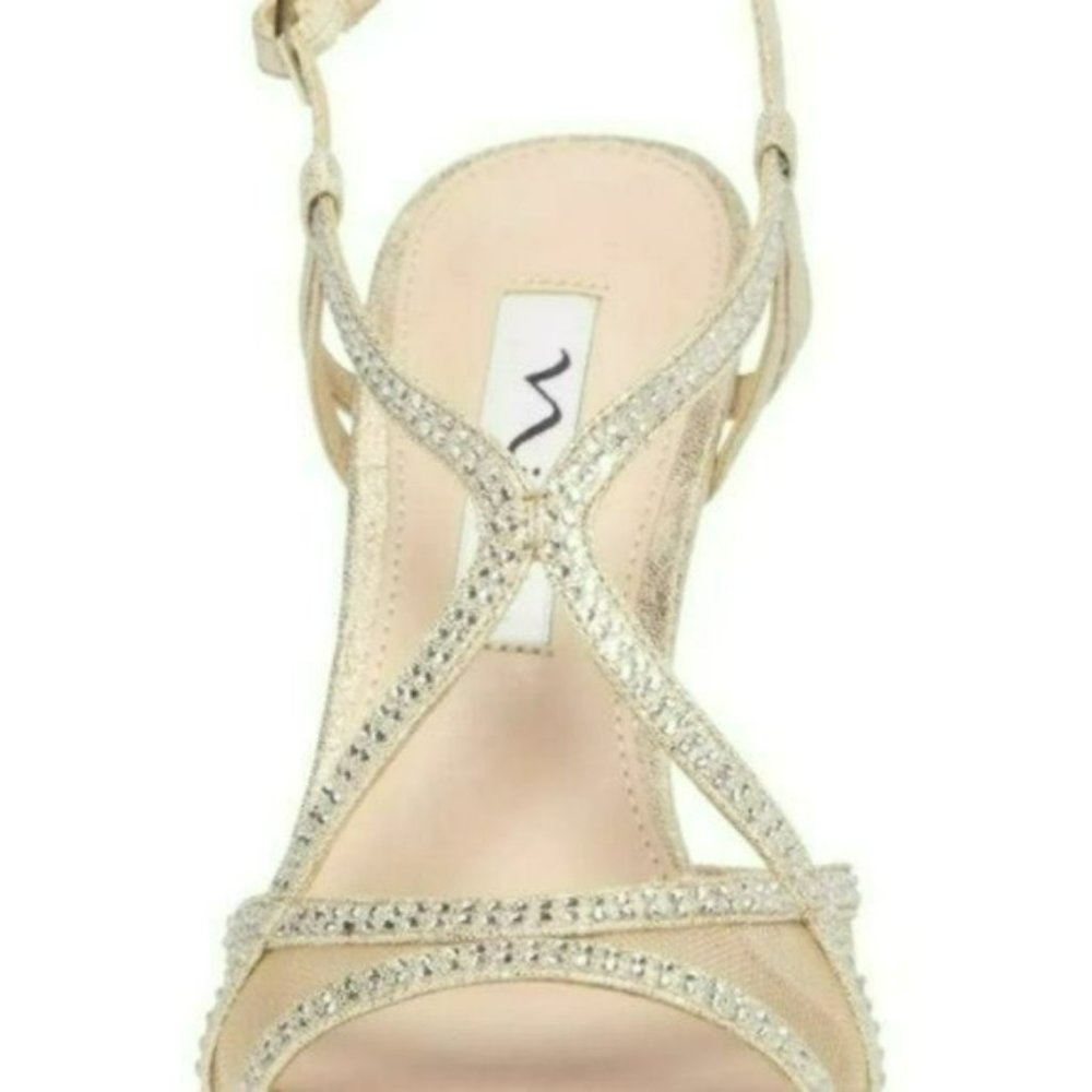 Nina Blossom Embellished Sandals -6.5 - Picture 4 of 10
